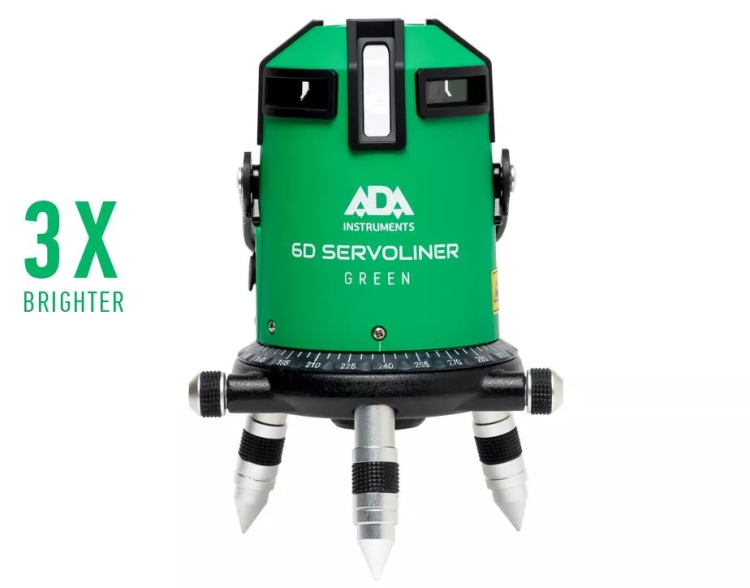 Построитель лазерных плоскостей  лазерный уровень ADA 6D Servoliner GREEN ADA купить в Ноябрьске