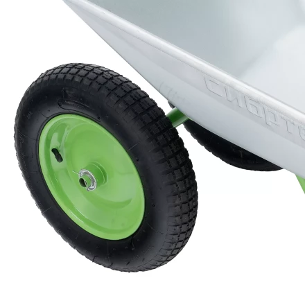 Тачка садовая Сибртех 689135, 2-х колесная, грузоподъемность 120 кг, объем 65 л купить в Ноябрьске