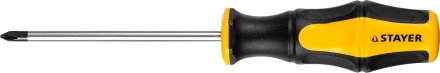 Отвертка STAYER &quot;MASTER&quot; &quot;HERCULES&quot;, Сr-V, противоскользящая рукоятка, PH1x100мм 25052-1-10_z02 купить в Ноябрьске