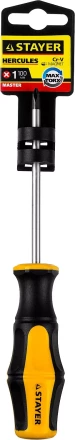 Отвертка STAYER &quot;MASTER&quot; &quot;HERCULES&quot;, Сr-V, противоскользящая рукоятка, PH1x100мм 25052-1-10_z02 купить в Ноябрьске