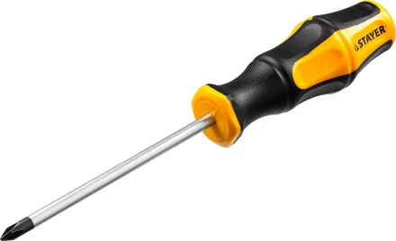 Отвертка STAYER &quot;MASTER&quot; &quot;HERCULES&quot;, Сr-V, противоскользящая рукоятка, PH1x100мм 25052-1-10_z02 купить в Ноябрьске