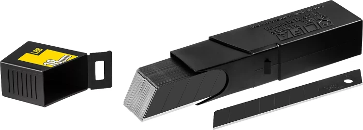 Лезвие OLFA BLACK MAX сегментированное, 8 сегментов, 18х100х0,5мм, 50шт OL-LBB-50B купить в Ноябрьске