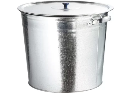 Бак для воды Россия оцинкованный с крышкой (крышка с ручкой) 20л, без крана 67548 купить в Ноябрьске