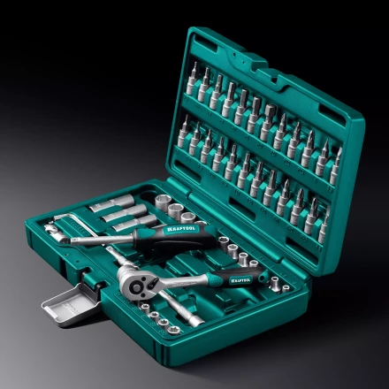 Универсальный набор инструмента KRAFTOOL, 57 предм. 27885-H57 купить в Ноябрьске