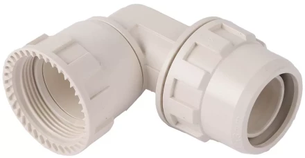 Переходник ЗУБР &quot;ШиреФит&quot; угловой 90° &quot;накидная гайка - штуцер с гайкой&quot;, 26мм 51482-26 купить в Ноябрьске