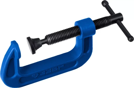 ЗУБР ПCС-50, 50 мм, чугунная струбцина тип С (G-образная), Профессионал (32245-050) купить в Ноябрьске