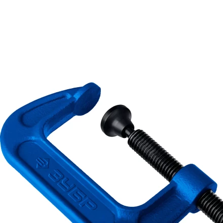 ЗУБР ПCС-50, 50 мм, чугунная струбцина тип С (G-образная), Профессионал (32245-050) купить в Ноябрьске