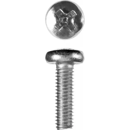 Винт ЗУБР &quot;МАСТЕР&quot; DIN 7985, класс прочности 4.8, оцинкованный, M6x20мм, 5кг 303150-06-020 купить в Ноябрьске