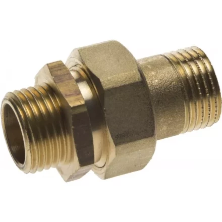 Соединитель GENERAL FITTINGS прямой с накидной гайкой, латунь, ш/ш, 1/2&quot; 51037-S/S-1/2 купить в Ноябрьске