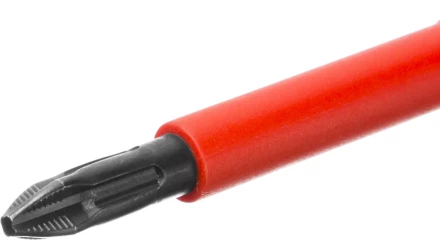 Отвертка KRAFTOOL, высоковольтная, Cr-Mo-V стержень, двухкомпонент. маслобензостойкая рукоятка, PH №2, 100мм 250084-2-100 купить в Ноябрьске