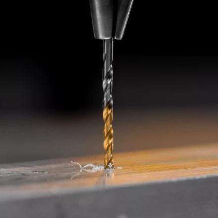 Сверло спиральное по металлу Denzel 2,5 x 57 мм, Р6М5, Golden Tip , 2шт. 718224 купить в Ноябрьске