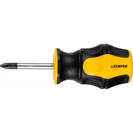 Отвертка STAYER &quot;MASTER&quot; &quot;HERCULES&quot;, Сr-V, противоскользящая рукоятка, PH1x38мм 25052-38-1_z02 купить в Ноябрьске