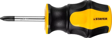 Отвертка STAYER &quot;MASTER&quot; &quot;HERCULES&quot;, Сr-V, противоскользящая рукоятка, PH1x38мм 25052-38-1_z02 купить в Ноябрьске