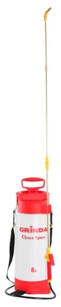 Опрыскиватель GRINDA садовый &quot;Clever Spray&quot;, 8 л, с латунным  телескоп. удлинителем и упорами для ног 8-425158_z01 купить в Ноябрьске