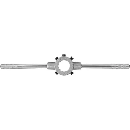 Плашкодержатель, ЗУБР Мастер 28141-30, с центровочными и прижимными винтами, 30х11мм для М10, L - 275мм 28141-30_z01 купить в Ноябрьске