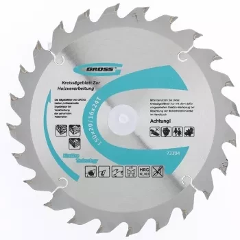 Пильный диск по дереву 160 x 20/16 x 24Т GROSS 73307 купить в Ноябрьске