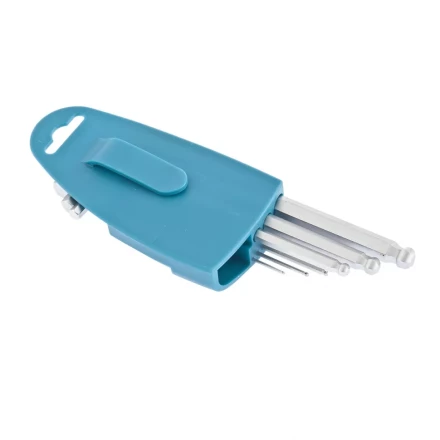 Набор ключей имбусовых HEX 1,5–10 мм S2 9 шт удлиненные с шаром сатинированные Gross 16403 купить в Ноябрьске