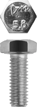 Болт ЗУБР &quot;МАСТЕР&quot; с шестигранной головкой, ГОСТ 7798-70, класс прочности 5.8, оцинкованный, M6x12мм, 5кг 303080-06-012 купить в Ноябрьске