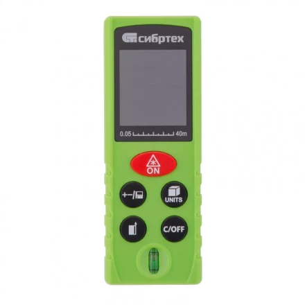 Лазерный дальномер Сибртех PM-40 с пузырьковым уровнем 38010 купить в Ноябрьске