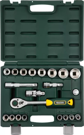 Набор KRAFTOOL &quot;EXPERT QUALITAT&quot;: Торцовые головки, 1/2&quot;, 21 предмет 27882-H22_z02 купить в Ноябрьске