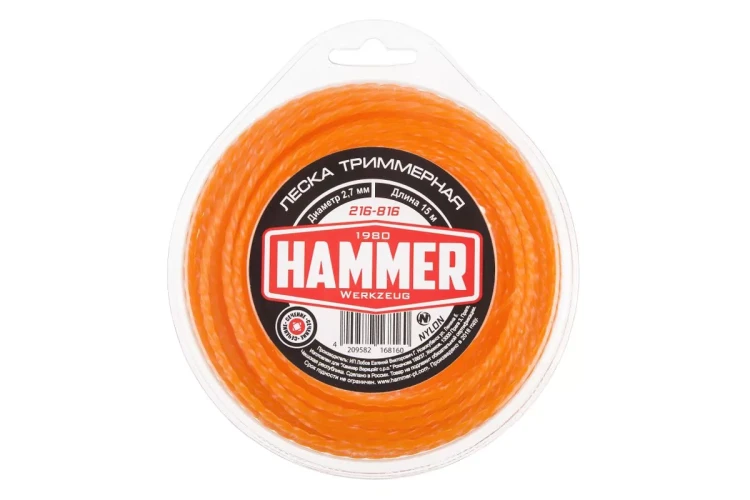 Леска для триммеров HAMMER 216-816 купить в Ноябрьске
