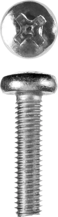 Винт ЗУБР &quot;МАСТЕР&quot; DIN 7985, класс прочности 4.8, оцинкованный, M6x25мм, 5кг 303150-06-025 купить в Ноябрьске