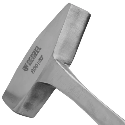 Молоток слесарный 800 г Denzel 10405, цельнометаллический, двухкомпонентная рукоятка купить в Ноябрьске