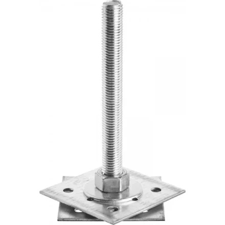 Анкер ЗУБР &quot;МАСТЕР&quot; регулируемый по высоте, 100х200х100мм, М20, 1шт 310265-100-20 купить в Ноябрьске