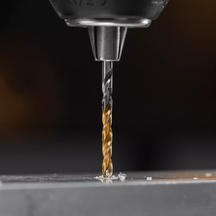 Сверло спиральное по металлу 3 x 60 мм, Р6М5, Golden Tip , 2шт. Denzel 718225 купить в Ноябрьске