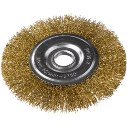 DEXX. Щетка дисковая для УШМ, витая стальная латунированная проволока 0,3мм, 150ммх22мм 35101-150 купить в Ноябрьске