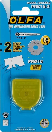 Лезвие OLFA круговое из нержавеющей стали для PRC-2, 18х0,3мм, 2шт OL-PRB18-2 купить в Ноябрьске