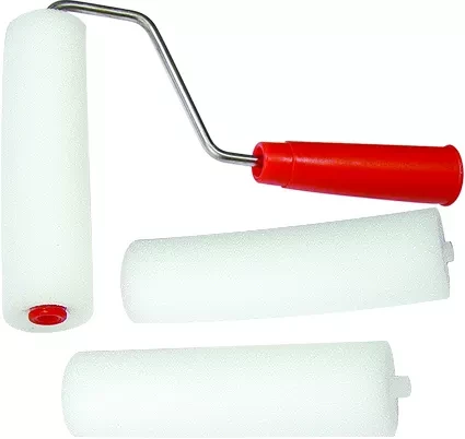 Набор: валик &quot;ПОРОЛОН&quot; с ручкой + 2 шубки 140 мм D валика - 42 мм  Россия 80450 купить в Ноябрьске