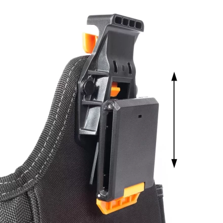 Быстросъемная поясная сумка модульного типа на клипсе с клапаном на липучке КВТ СМ-09 (91982) купить в Ноябрьске