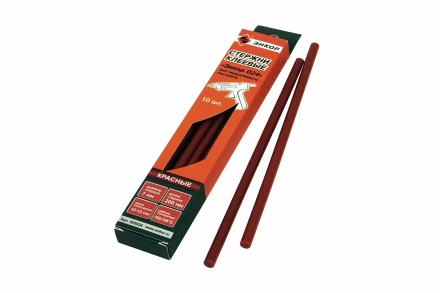 Стержень клеевой 7х200мм ЭНКОР 024 10шт красный 505024 купить в Ноябрьске