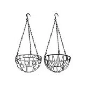 Подвесное кашпо диаметр 26 см высота с цепью и крюком 53,5 см  PALISAD 69015 купить в Ноябрьске