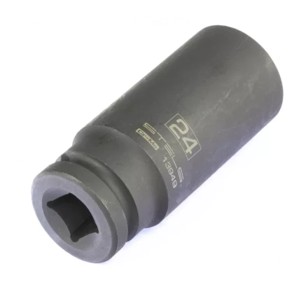 Головка ударная удлиненная шестигранная 24 мм 1/2&quot; CrMo Stels 13949 купить в Ноябрьске