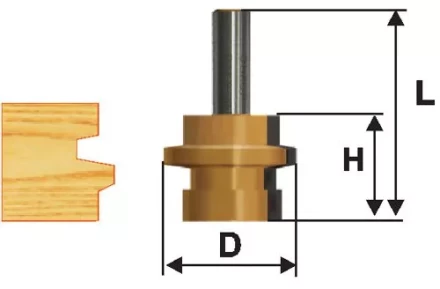 Фреза комбинированная универсальная Ф413Х254 мм хвостовик 12 мм 46506 купить в Ноябрьске