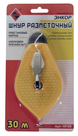Шнур разметочный пластиковый корпус 30 м 10120 купить в Ноябрьске