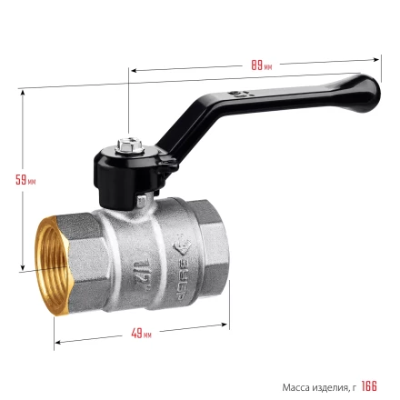 ЗУБР d 1/2, ручка-рычаг, шаровой кран (51322-1/2) купить в Ноябрьске