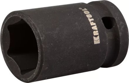 Торцовая головка KRAFTOOL &quot;INDUSTRIE QUALITAT&quot; ударная (1/2&quot;), FLANK, Cr-Mo, фосфатированная, 15 мм 27940-15 купить в Ноябрьске