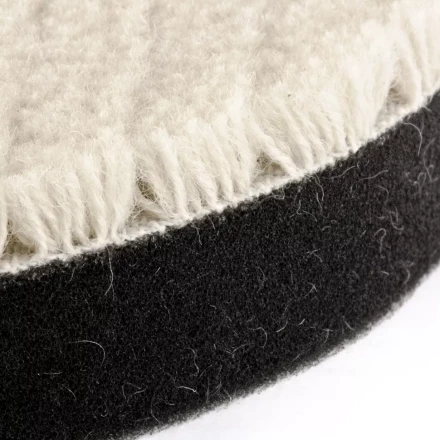 Насадка полировальная &quot;под липучку&quot; 180 мм короткая плетеная шерстяная нить MATRIX 75964 купить в Ноябрьске