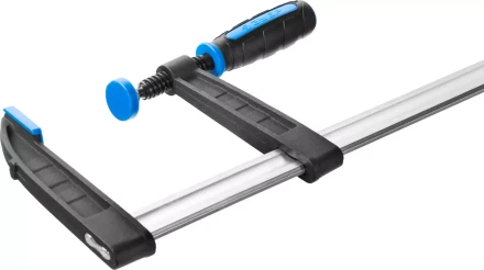 Струбцина ЗУБР &quot;ПРОФЕССИОНАЛ&quot;, тип &quot;F&quot;, двухкомпонентная ручка, стальная закаленная рейка, 120х500мм 32155-120-500 купить в Ноябрьске