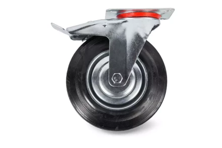 Колесо поворотное резина SCb 55 125 мм с тормозом (F) 1001718 купить в Ноябрьске