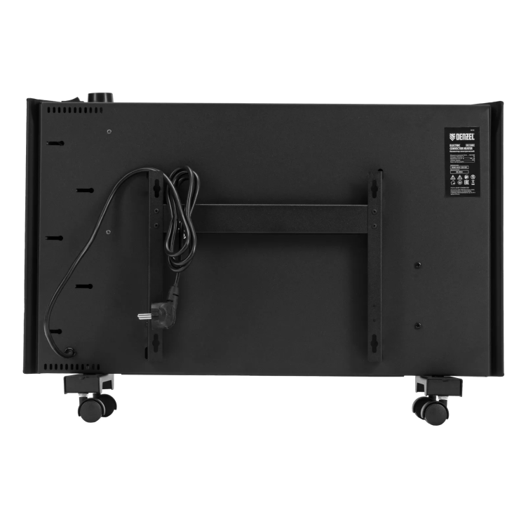 Конвектор электрический Denzel XCE-1500 B, 230 В, 1500 Вт, X-образный нагреватель черный 98128 купить в Ноябрьске
