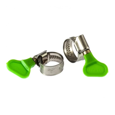 Хомуты металлические червячные 12-20 мм ширина 12 мм W4 с ключом 2 шт Сибртех 476493 купить в Ноябрьске