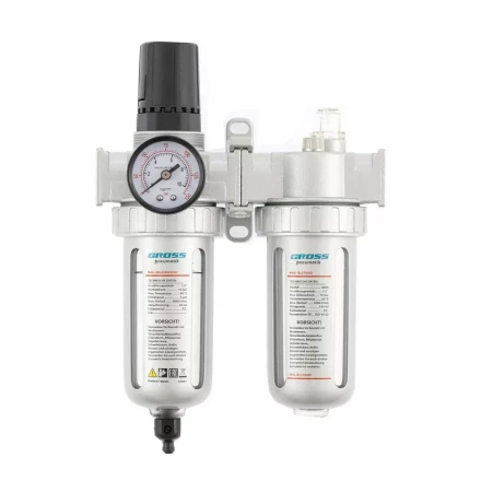 Блок подготовки воздуха регулятор-фильтр-лубрикатор G804 1/2&quot; GROSS 57451 купить в Ноябрьске
