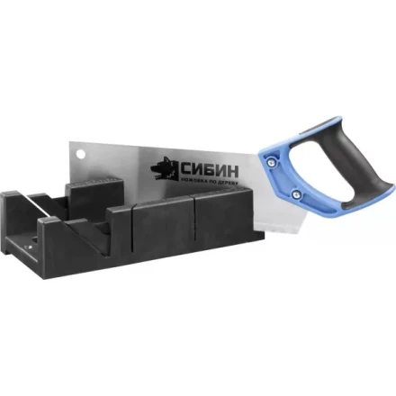 Ножовка СИБИН с двухкомпонентной рукояткой, стусло для заготовок 100х50мм, 300мм 15385-35 купить в Ноябрьске