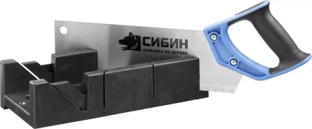 Ножовка СИБИН с двухкомпонентной рукояткой, стусло для заготовок 100х50мм, 300мм 15385-35 купить в Ноябрьске