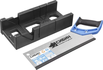 Ножовка СИБИН с двухкомпонентной рукояткой, стусло для заготовок 100х50мм, 300мм 15385-35 купить в Ноябрьске