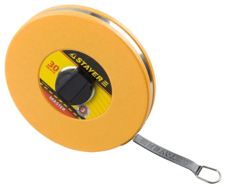 Мерная лента STAYER &quot;MASTER&quot; F-30, фиберглассовое двустороннее полотно, 30м 3415-30_z01 купить в Ноябрьске